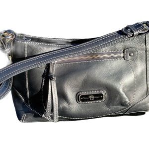 Etienne Aigner black leather bag